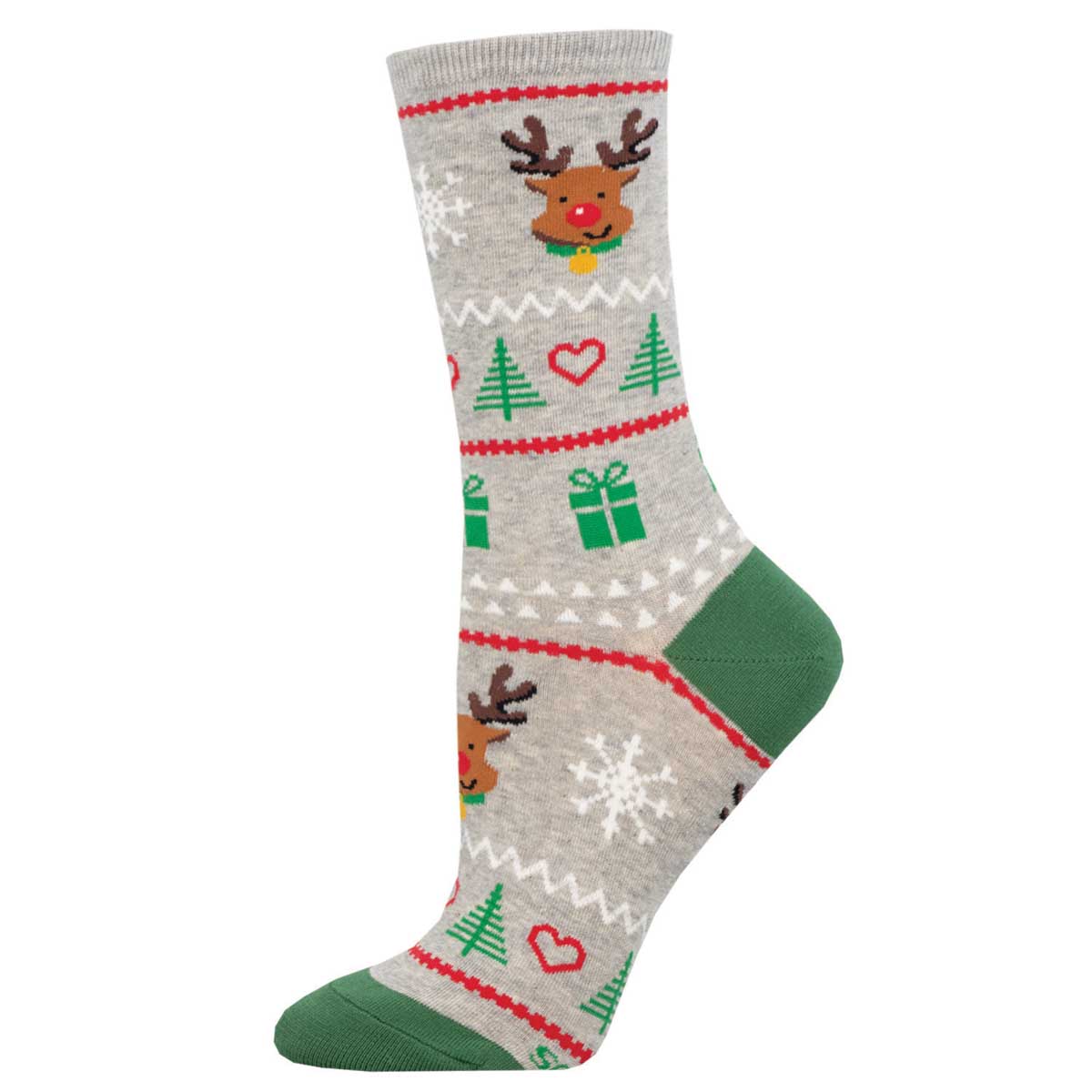 Reindeer Fair Isle - Cotton Crew