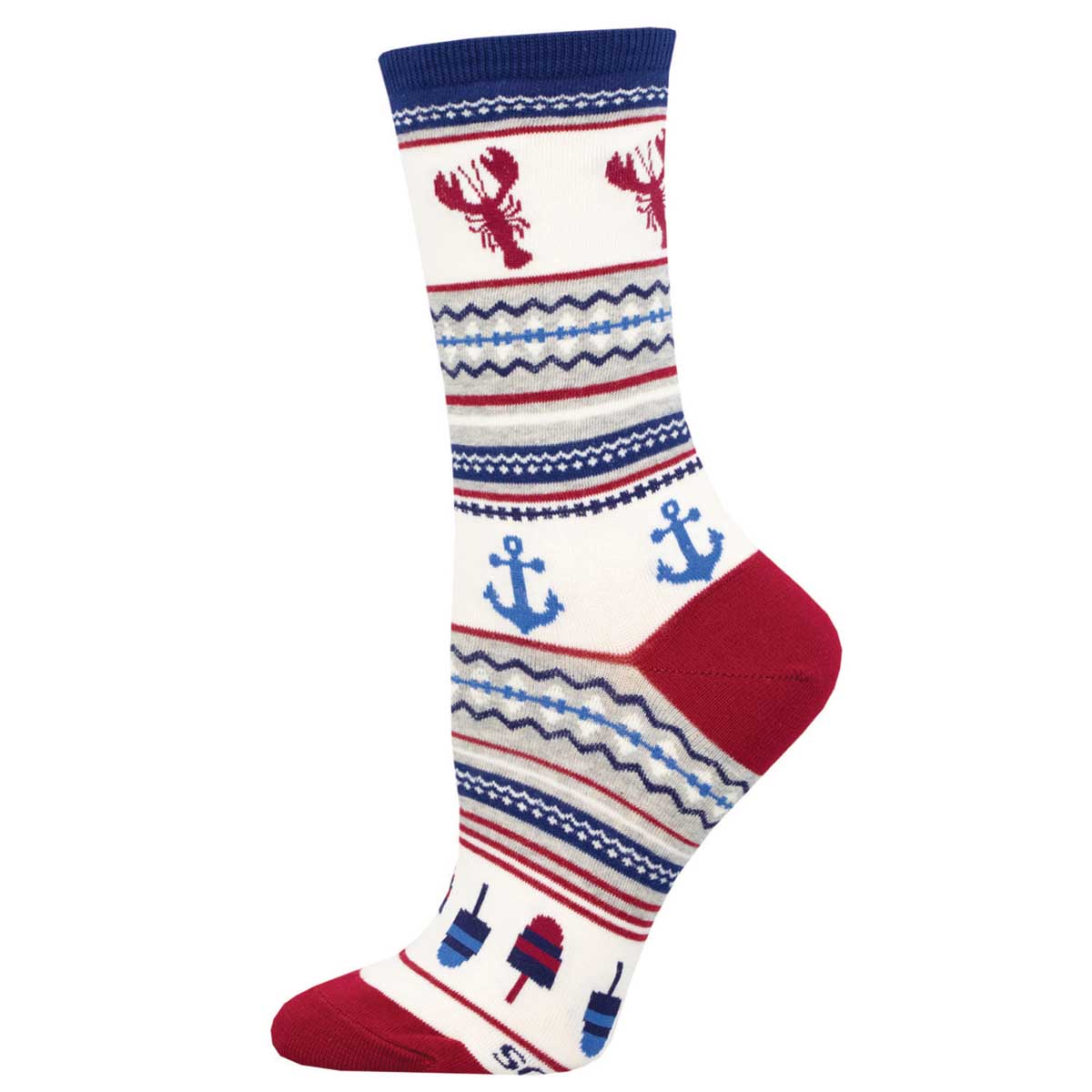 Lobster Fair Isle - Cotton Crew