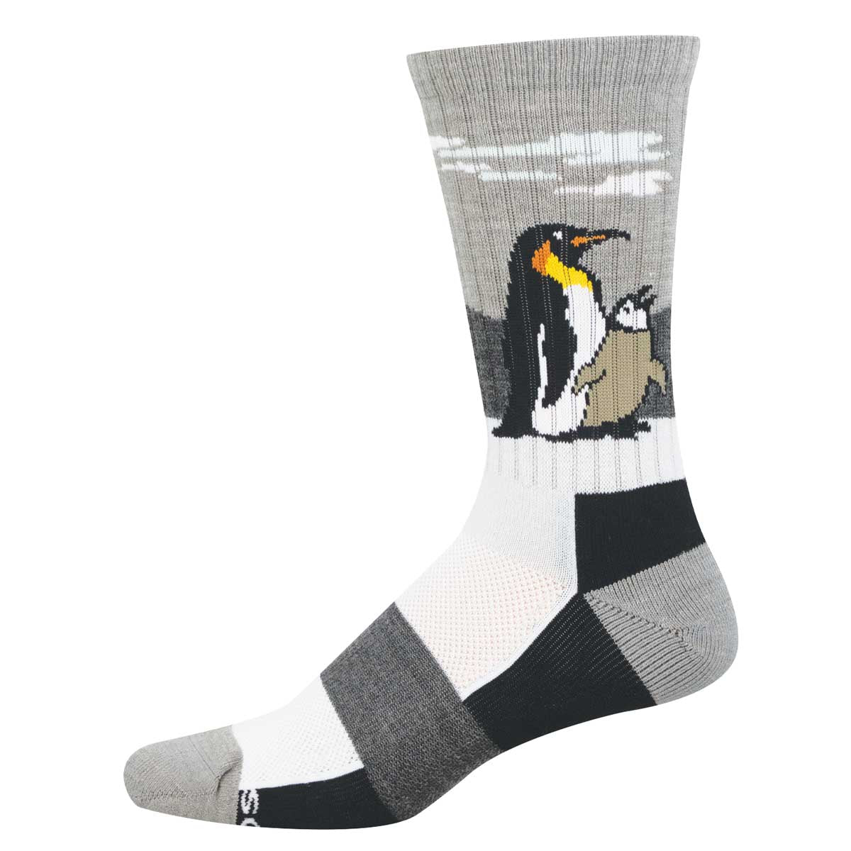 Sock with penguin design