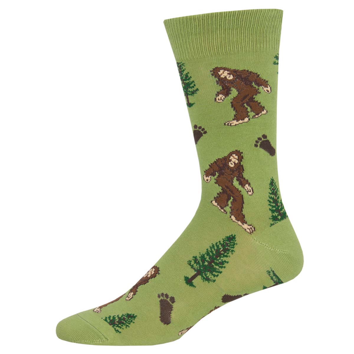 men's bigfoot sock in moss color