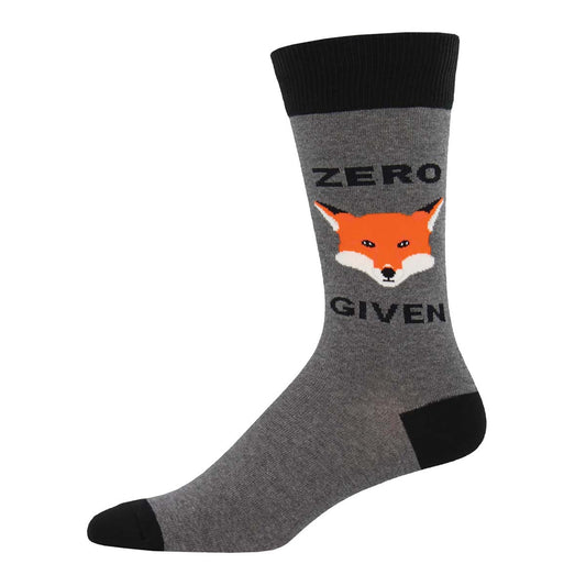 Men's Zero Fox Given sock in Charcoal color