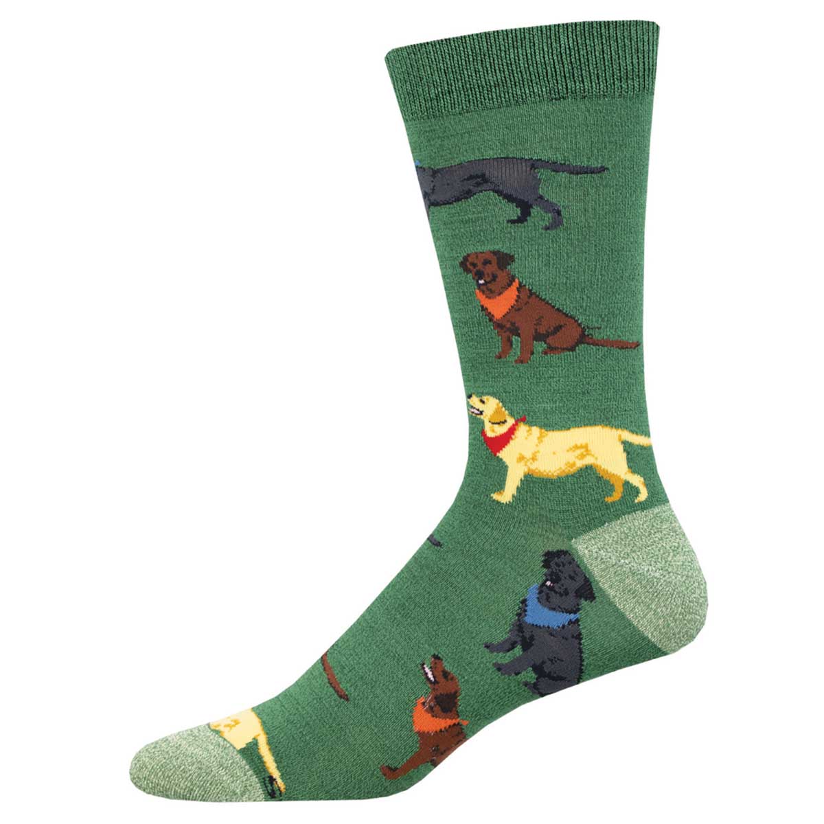 Green Heather-MBN3282 / L/XL 10-13 (Women's Shoe Size 10.5+ and Men's Shoe Size 9-13)