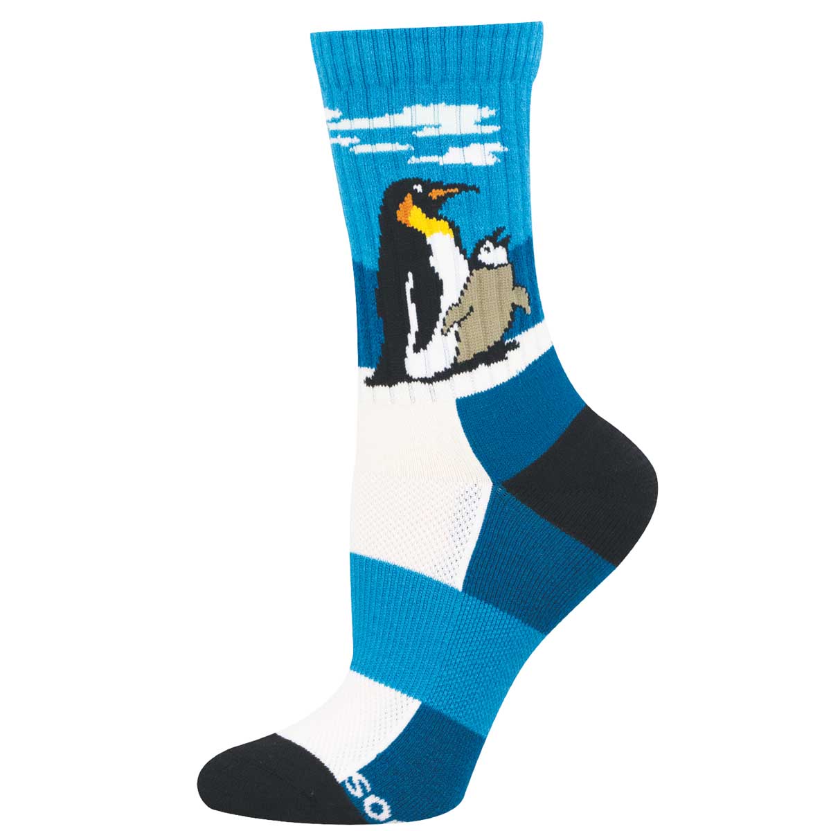 Sock with penguin design
